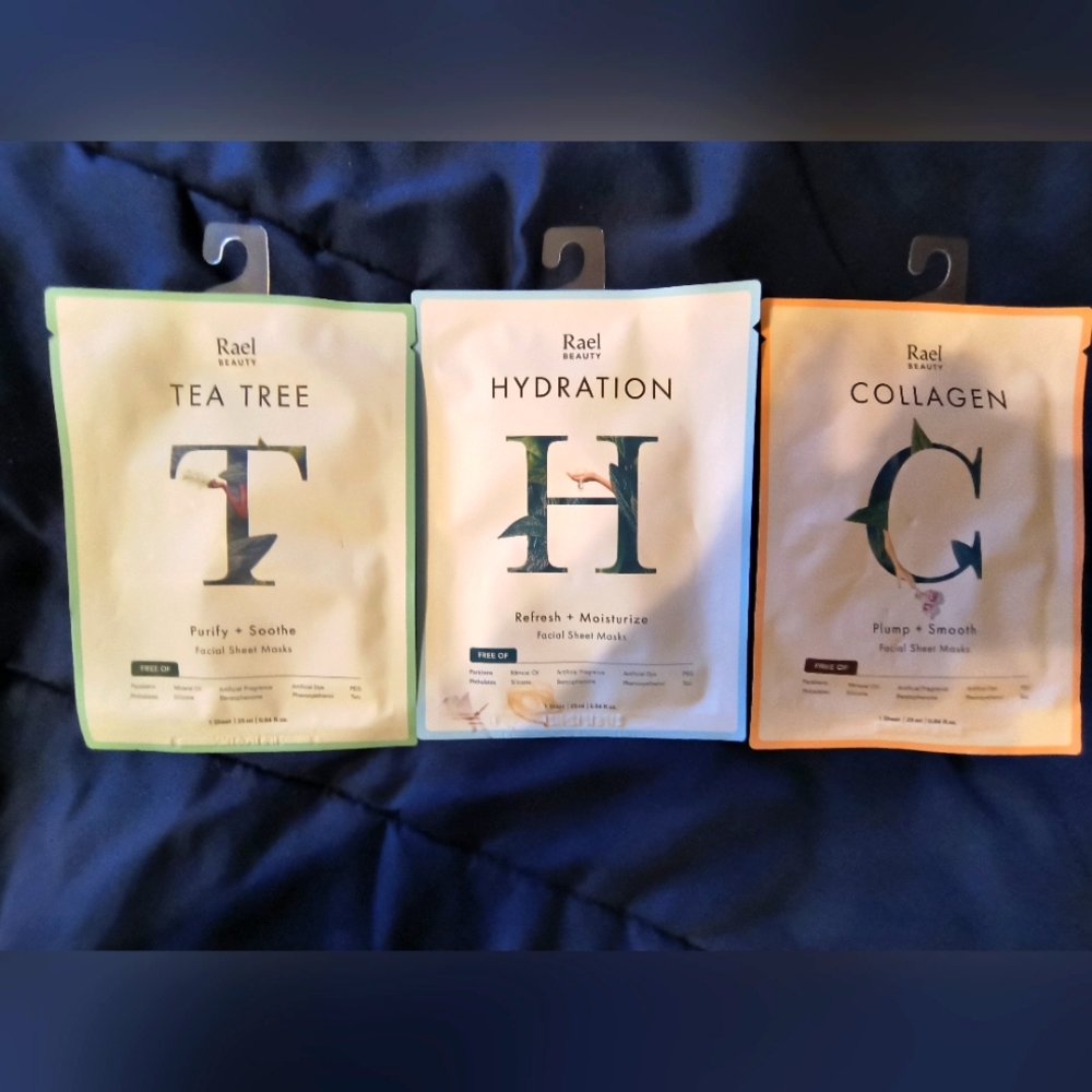 Real Beauty Hydration Facial Sheet Masks        Set of 3. NWOT
